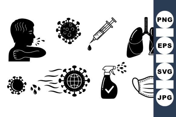 Covid Prevention Medical Icons