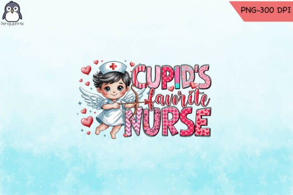 Cupid's Favorite Nurse Valentine's PNG