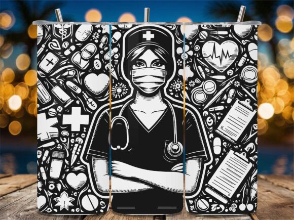 Female Nurse Mask Portrait