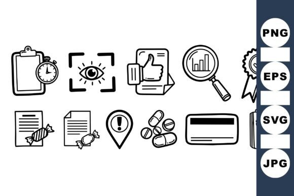 Hand Drawn Medical Icons Set