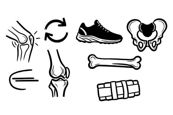Medical Bones and Joint Clipart Set