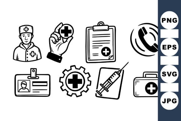 Medical Care Icon Vector Set