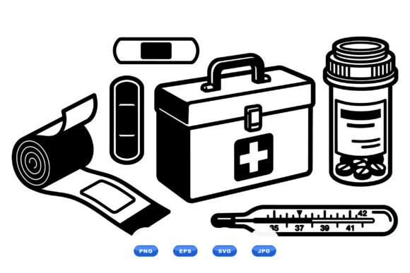 Medical First Aid Icons: Clean, Calm, and Craft-Ready