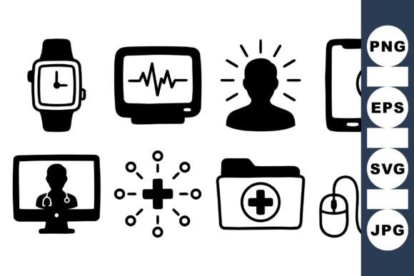 Medical Tech Icon Set