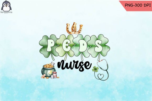 PEDS Nurse St. Patrick’s Sublimation PNG